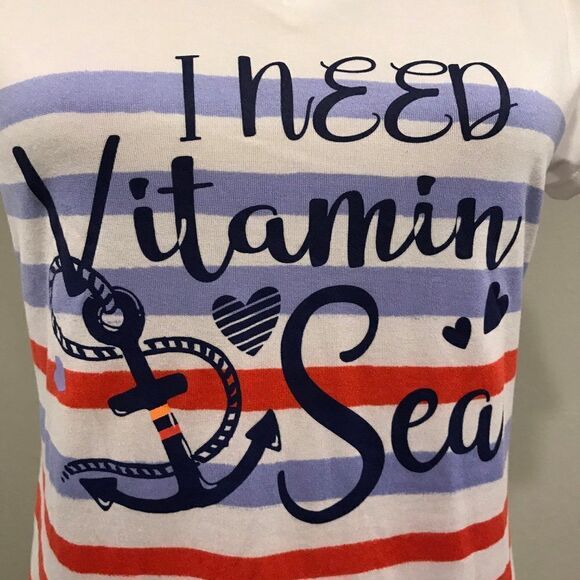 " I need vitamin Sea" funny top - Picture 2 of 9
